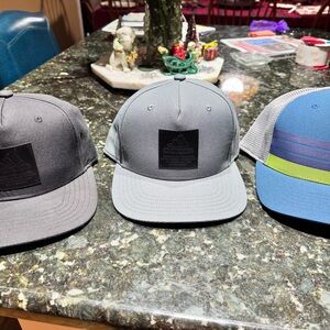 Adidas Gray and Blue Snapback Hats